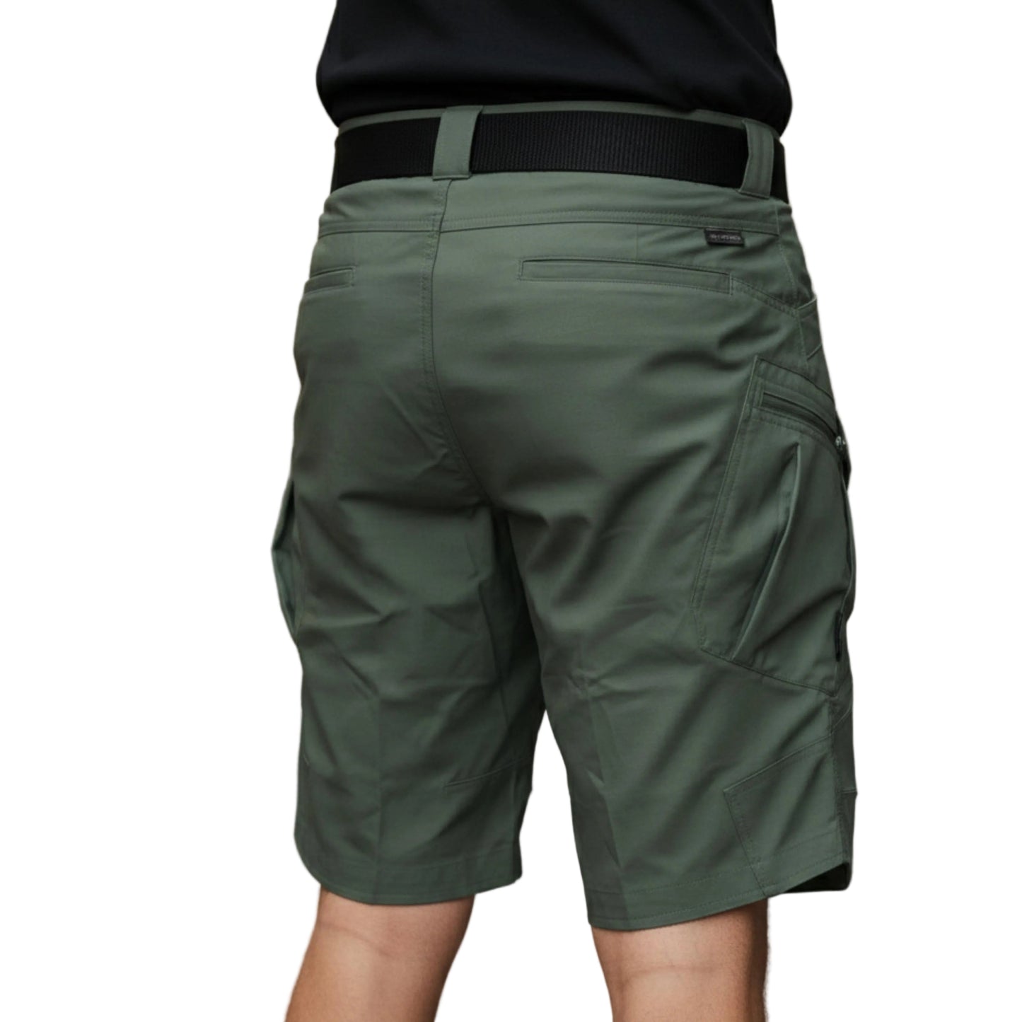 Men's Knee Length Cargo Shorts With Utility Pockets-Jivoca