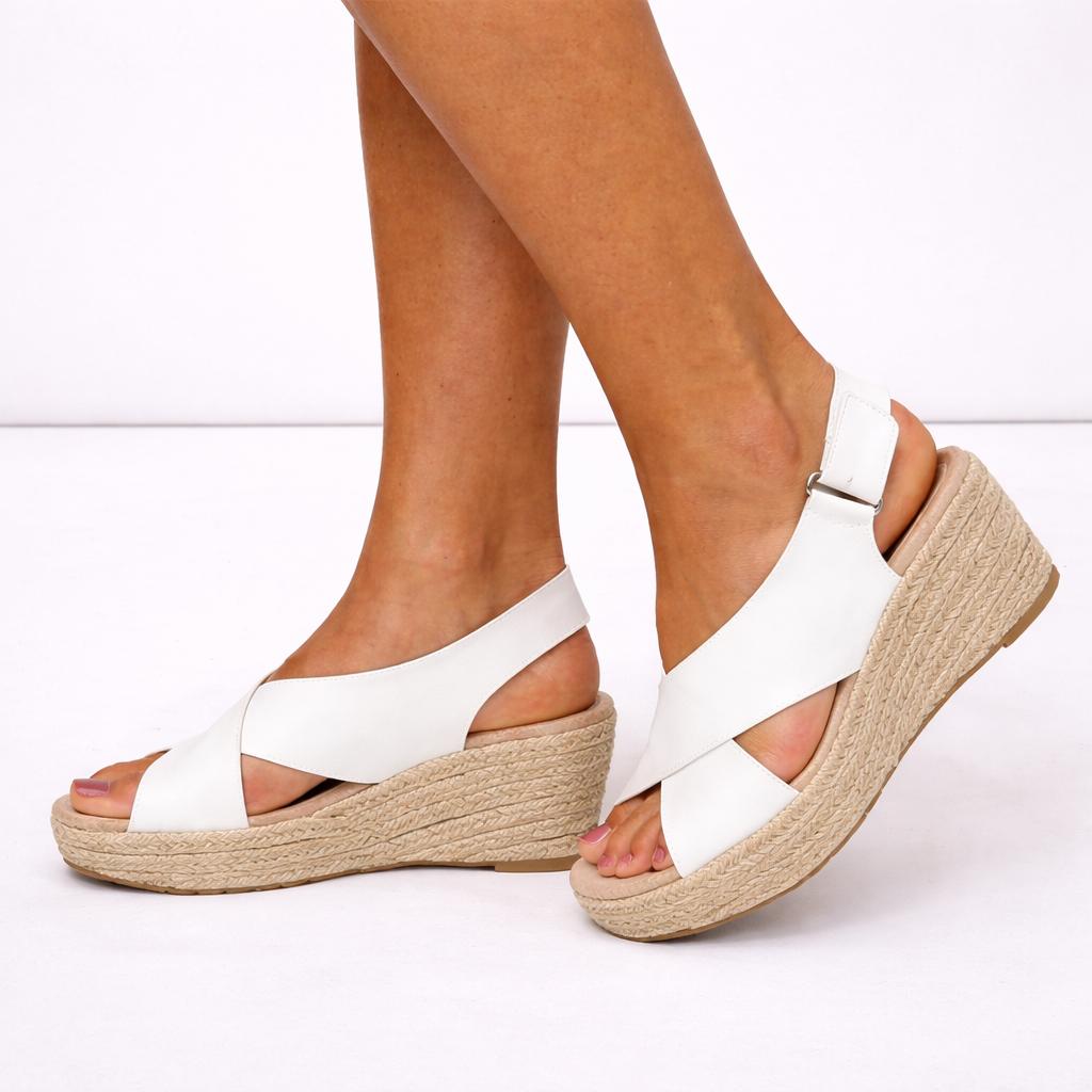 Women's Wedge Sandals with Cushioned Footbed-Jivoca