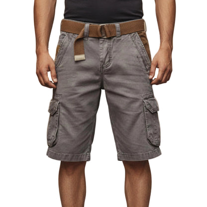Men's Cargo Shorts Mid Length With Multiple Pockets-Jivoca