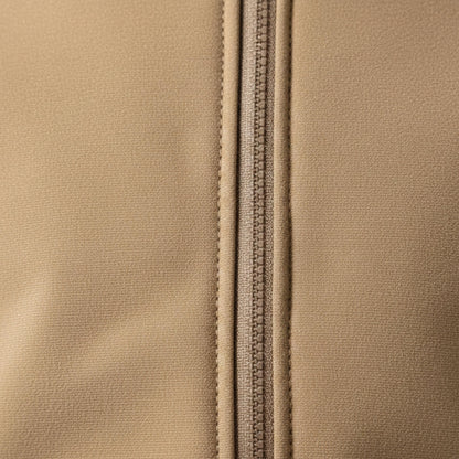 Men's Hooded Zip Jacket With High Collar And Multiple Zippered Pockets-Jivoca