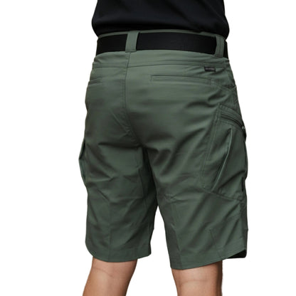 Men's Knee Length Cargo Shorts With Utility Pockets-Jivoca
