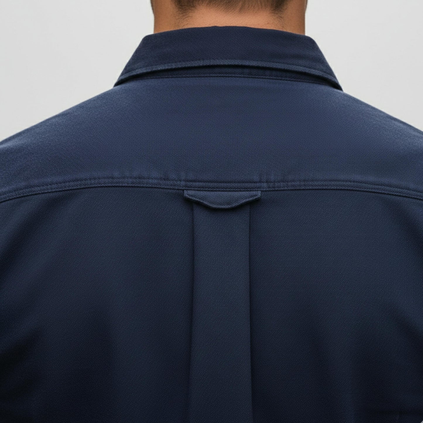 Men's Long Sleeve Button Down Shirt With Dual Pockets-Jivoca