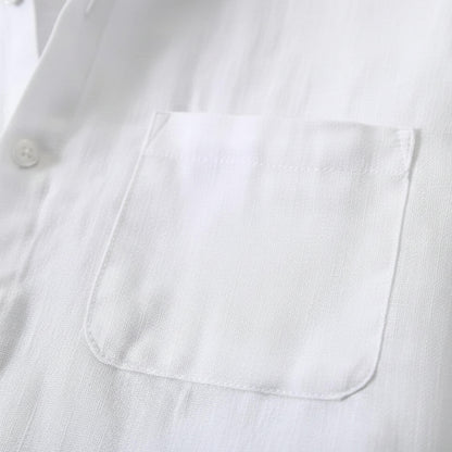 Men's Long Sleeve Button Down Shirt With Pocket-Jivoca