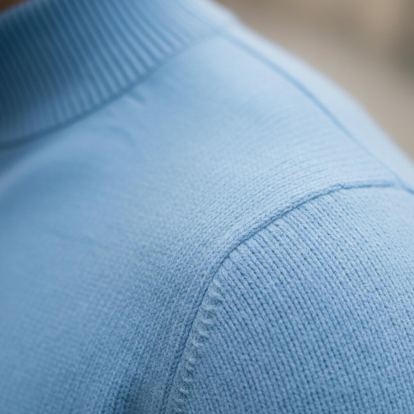 Men's Turtleneck Knit Sweater With Long Sleeves And Ribbed Trim-Jivoca