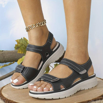 Women's Adjustable Sandals with Cushioned Footbed-Jivoca