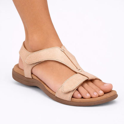 Women's Cushioned Footbed Sandals with Adjustable Straps-Jivoca