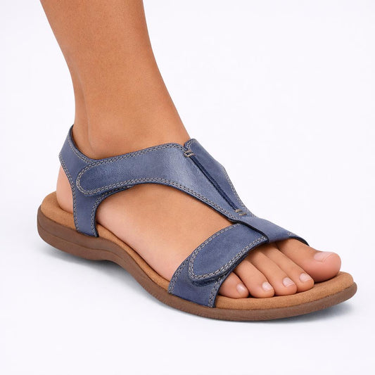 Women's Cushioned Footbed Sandals with Adjustable Straps-Jivoca