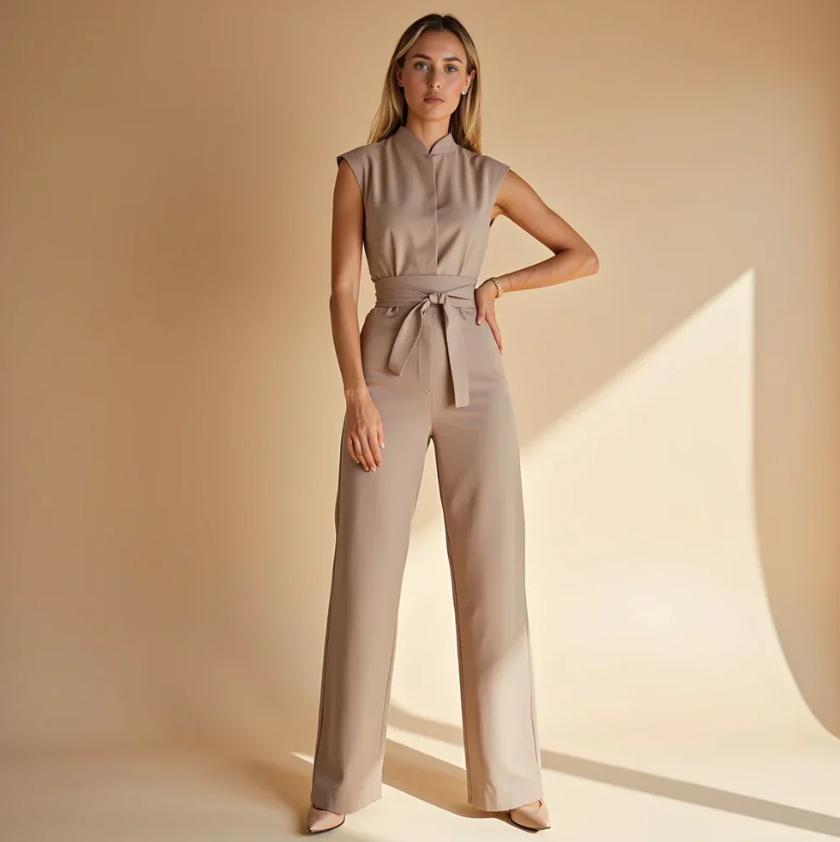 Women's Elegant Jumpsuit with Flattering Fit and Wrinkle-Free Fabric-Jivoca
