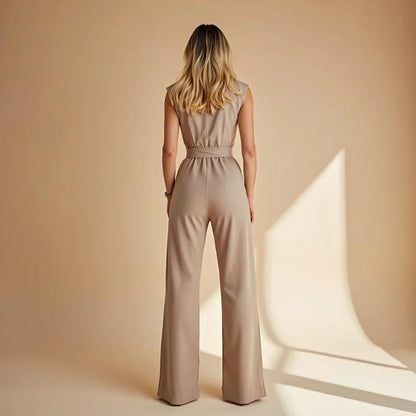 Women's Elegant Jumpsuit with Flattering Fit and Wrinkle-Free Fabric-Jivoca