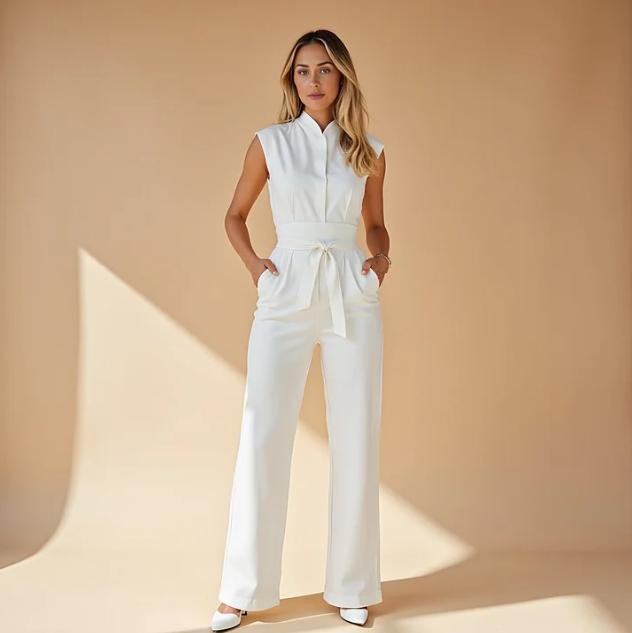 Women's Elegant Jumpsuit with Flattering Fit and Wrinkle-Free Fabric-Jivoca