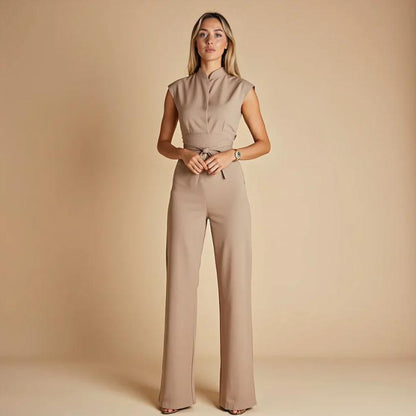 Women's Elegant Jumpsuit with Flattering Fit and Wrinkle-Free Fabric-Jivoca
