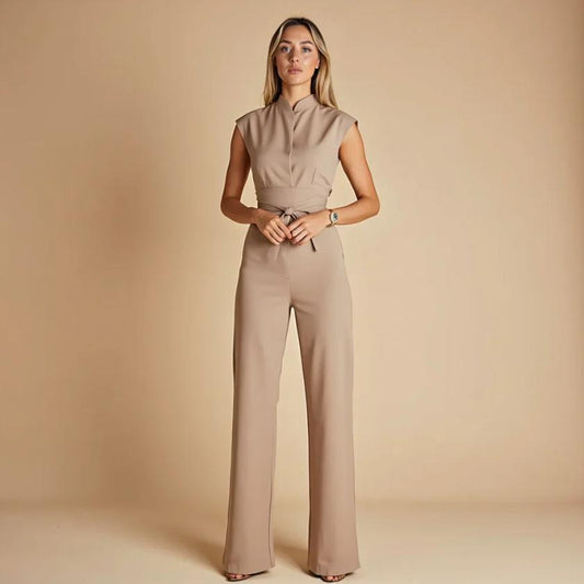 Women's Elegant Jumpsuit with Flattering Fit and Wrinkle-Free Fabric-Jivoca