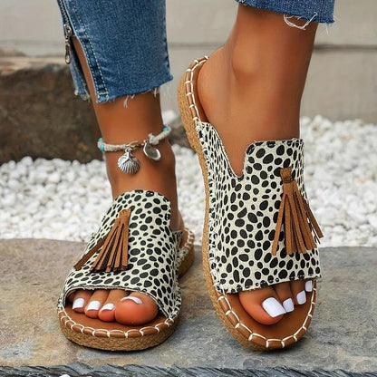 Women's Flat Sandals With Cushioned Footbed-Jivoca