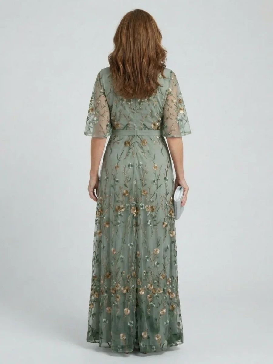 Women's Floral Print Halter Maxi Dress-Jivoca