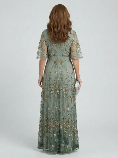 Women's Floral Print Halter Maxi Dress-Jivoca