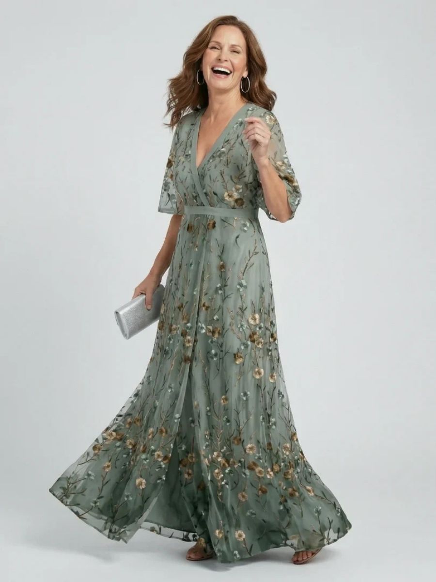 Women's Floral Print Halter Maxi Dress-Jivoca