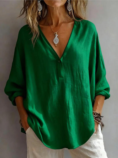 Women's Lightweight Blouse With Relaxed Fit-Jivoca