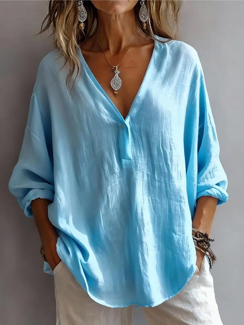 Women's Lightweight Blouse With Relaxed Fit-Jivoca