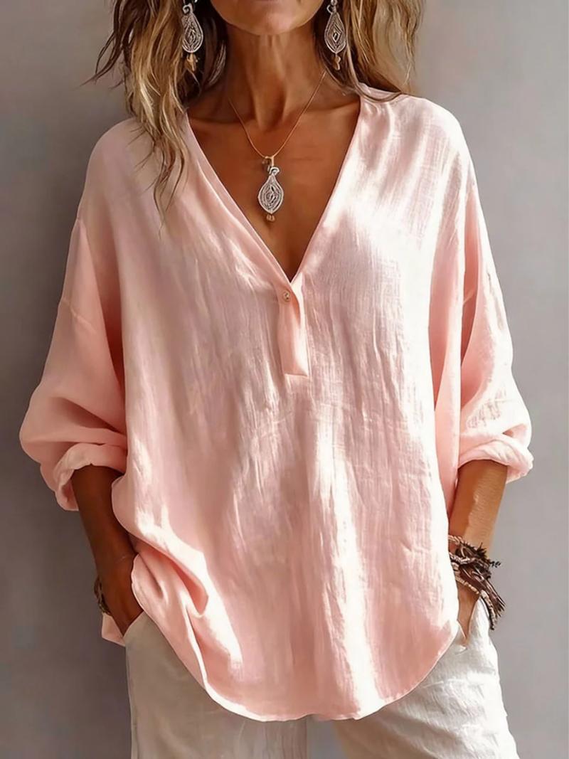 Women's Lightweight Blouse With Relaxed Fit-Jivoca