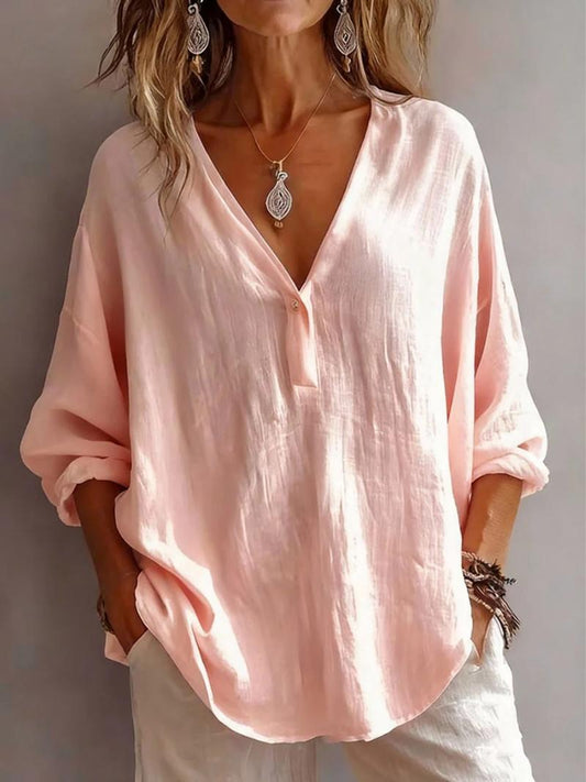 Women's Lightweight Blouse With Relaxed Fit-Jivoca