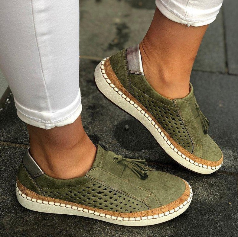 Women's Lightweight Slip-On Slippers With Cushioned Footbed-Jivoca