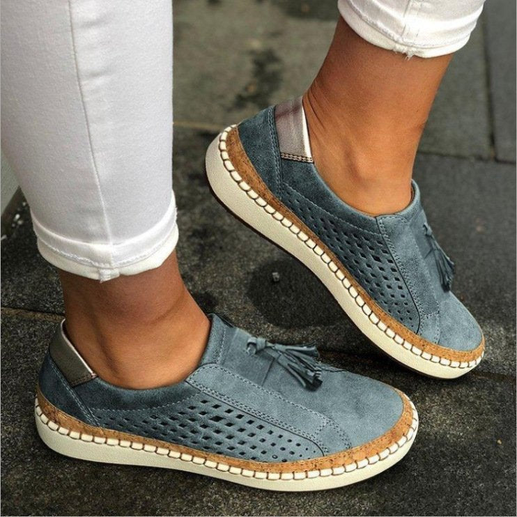 Women's Lightweight Slip-On Slippers With Cushioned Footbed-Jivoca