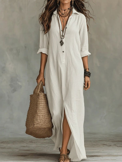 Women's Maxi Dress With Elegant Silhouette-Jivoca