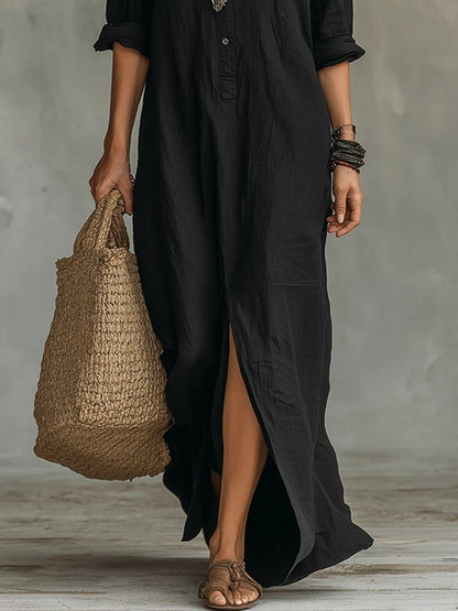 Women's Maxi Dress With Elegant Silhouette-Jivoca