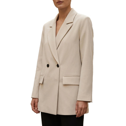 Women's Oversized Double-Breasted Blazer-Jivoca