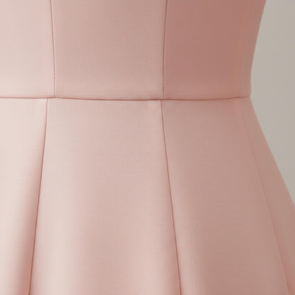Women's Sleeveless Midi Dress With Waist Bow-Jivoca