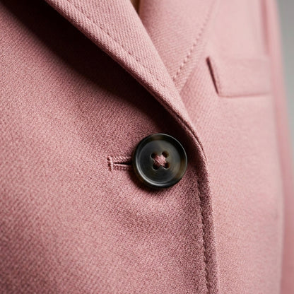 Women's Tailored Blazer With Notch Lapel And Long Sleeves-Jivoca