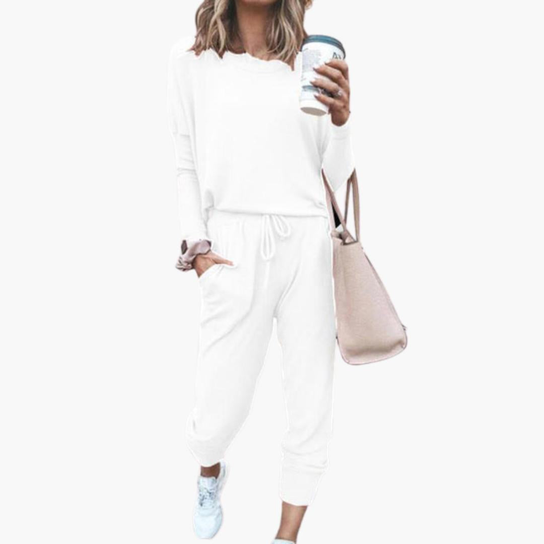 Women’s two-piece set with long sleeves and trousers-Jivoca