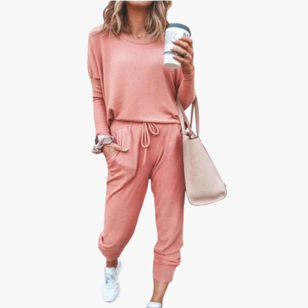 Women’s two-piece set with long sleeves and trousers-Jivoca